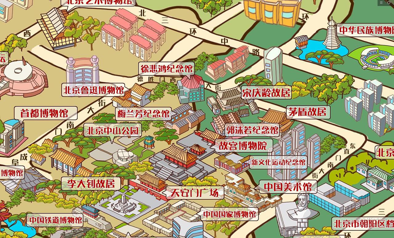 枝江手绘地图景区的文化印记